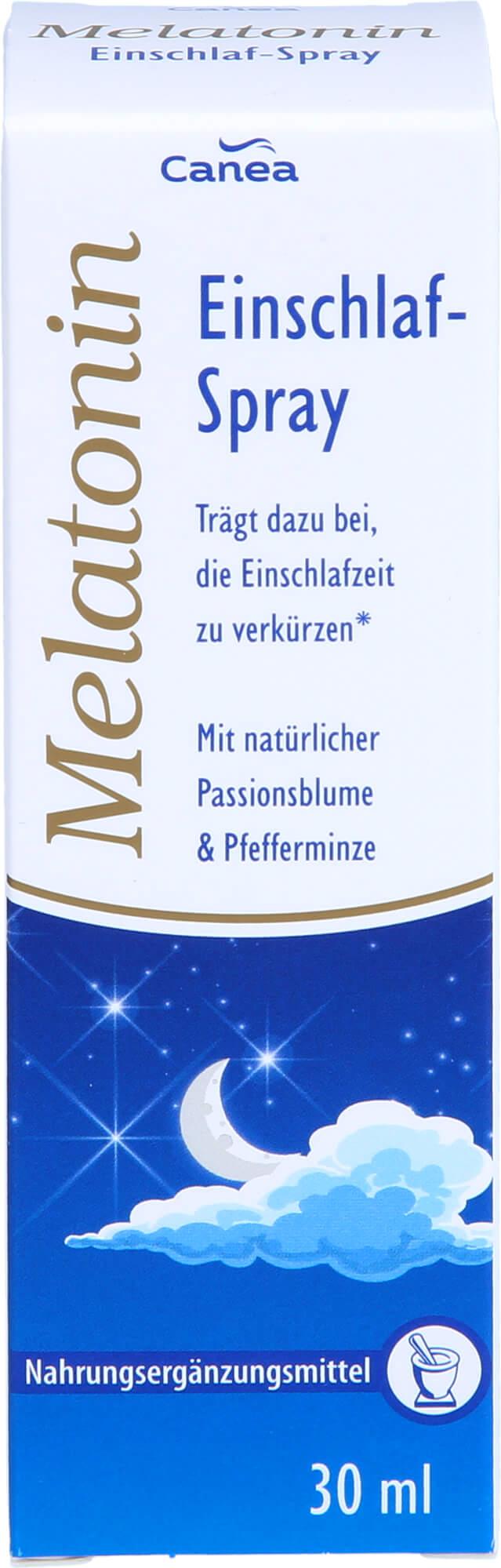 Pharma Peter GmbH Canea Melatonin Einschlaf-Spray zum verkürzen der Einschlafzeit, 30 ml Lösung 17401039