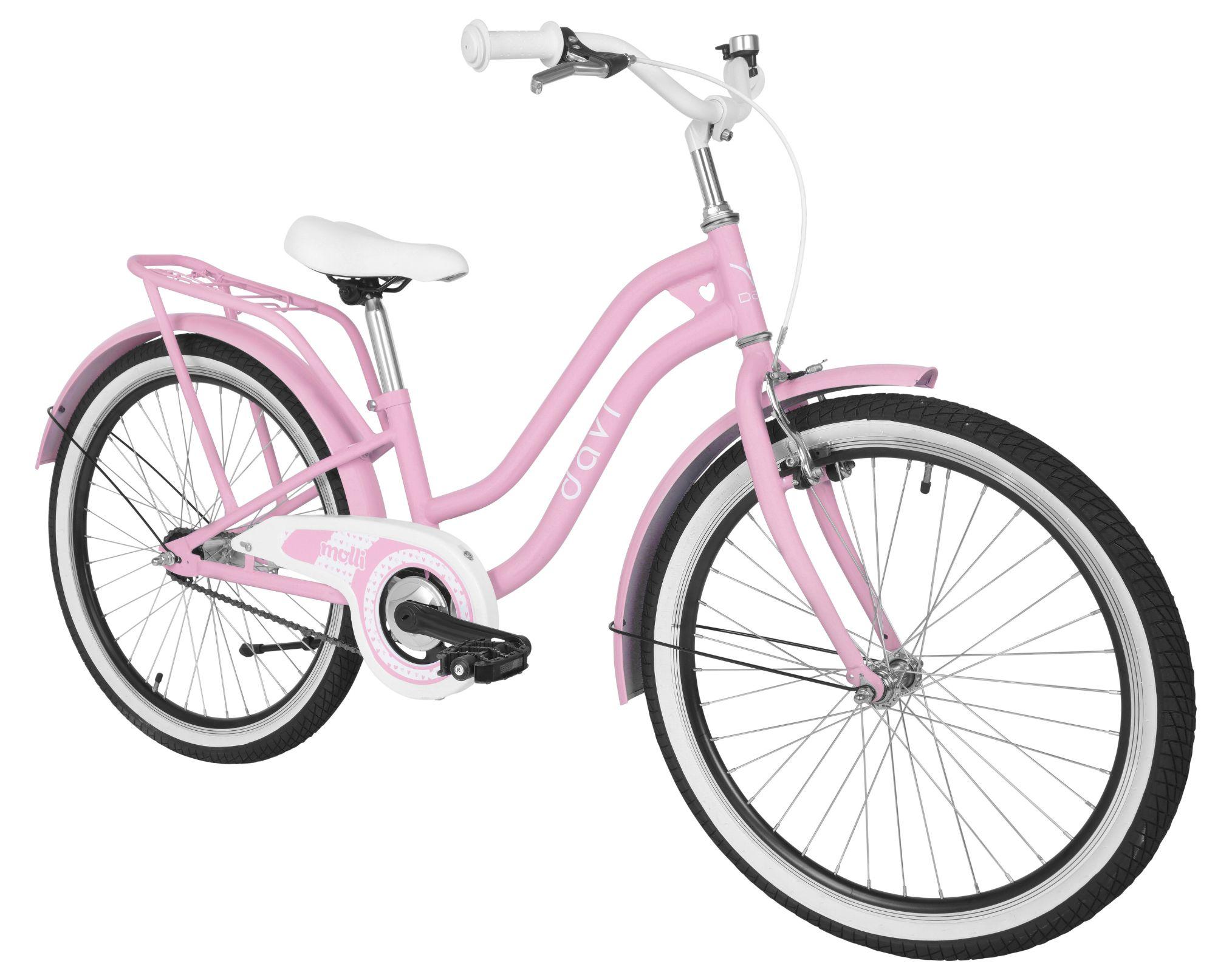 DaviBikes Kinderfahrrad Davi Molli, 24", 130–165 cm, 1-Gang, Rosa D-S-24-001-Molli