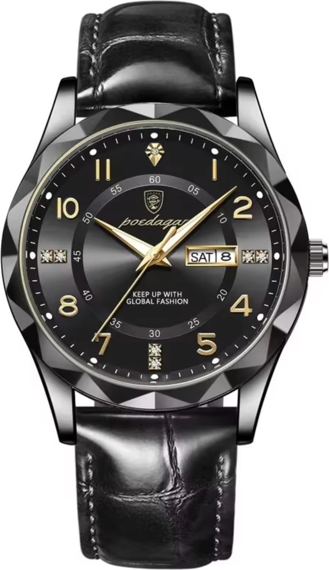 Uhr POEDAGAR Elegant - Schwarz KP35017