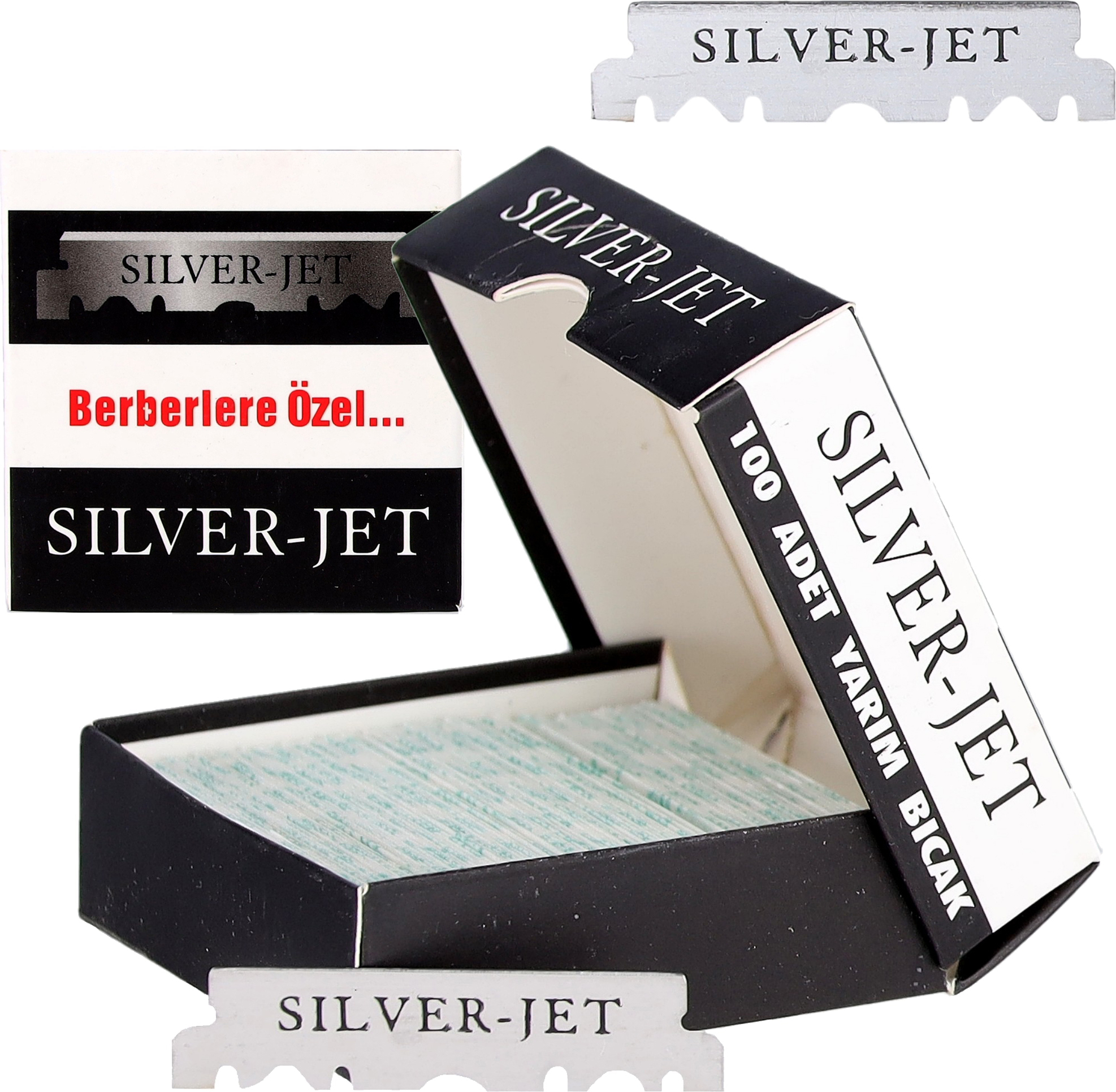 Calissimo Rasierklingen Halbklingen scharfe Rasierklingen für Rasierer 100 Stück einseitig