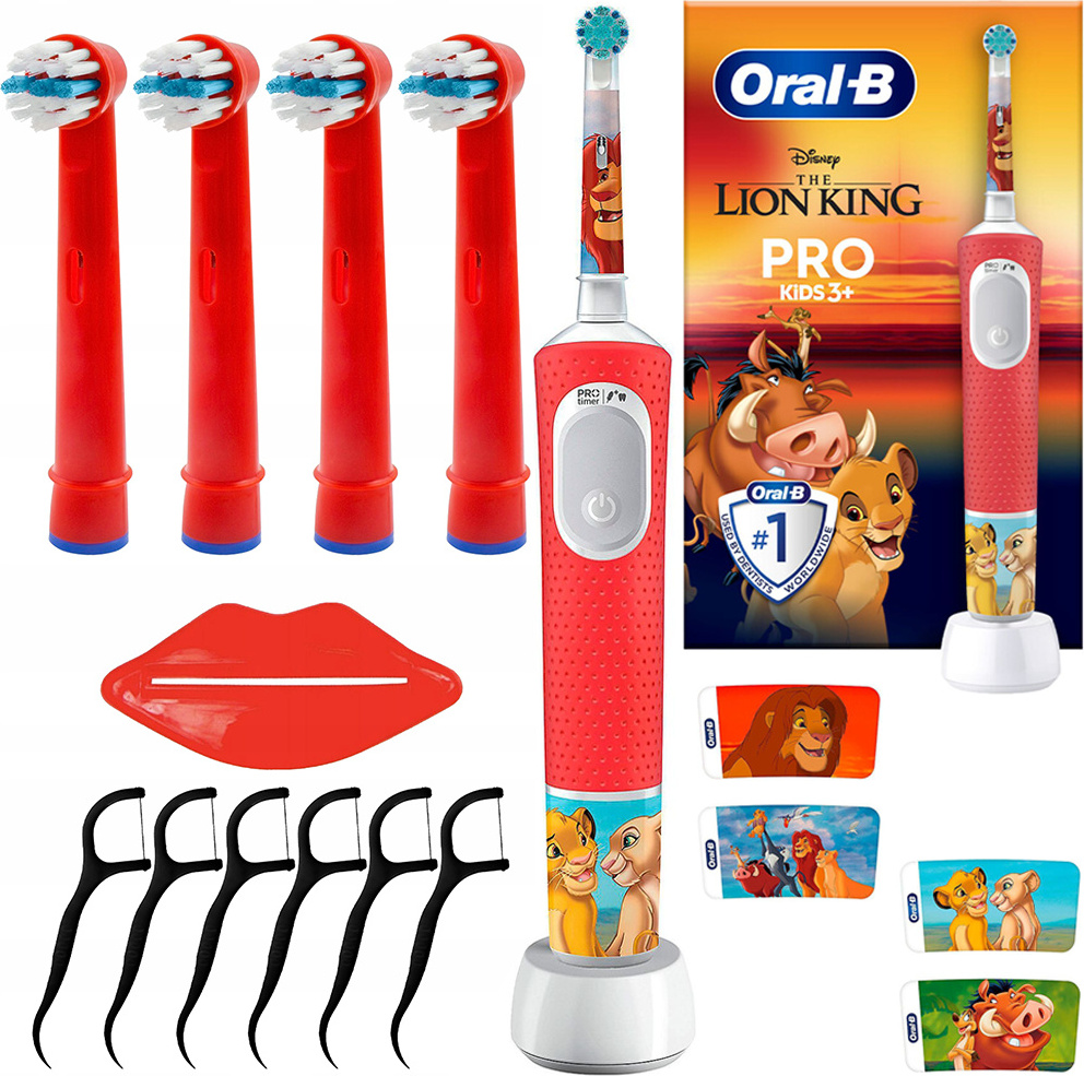 Elektrická zubná kefka Oral-B Vitality Pro 103 Lion King + 4 náhradné hlavice zubnej kefky