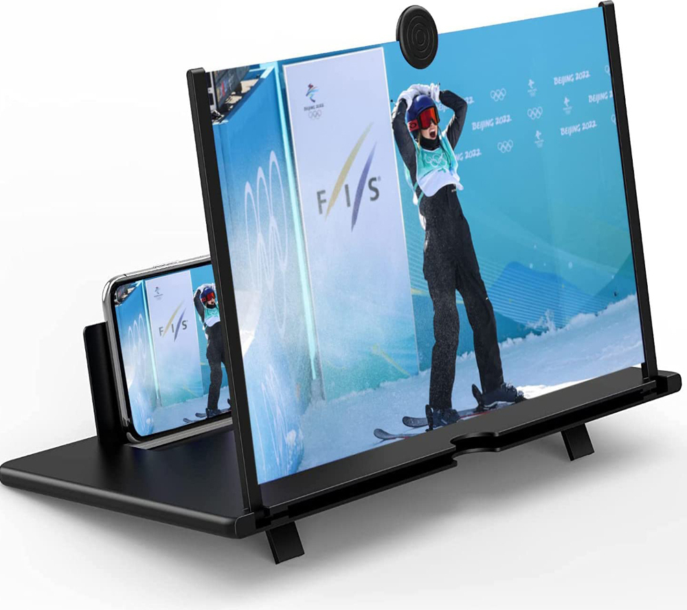 Mmgoqqt 14-Zoll-Handy-Bildschirmlupe 3D-Bildschirme Lupe zum Ansehen von Filmvideos Handy-Lupe Lupe für Smartphones Kau-QY-LAJZ-20240515-4