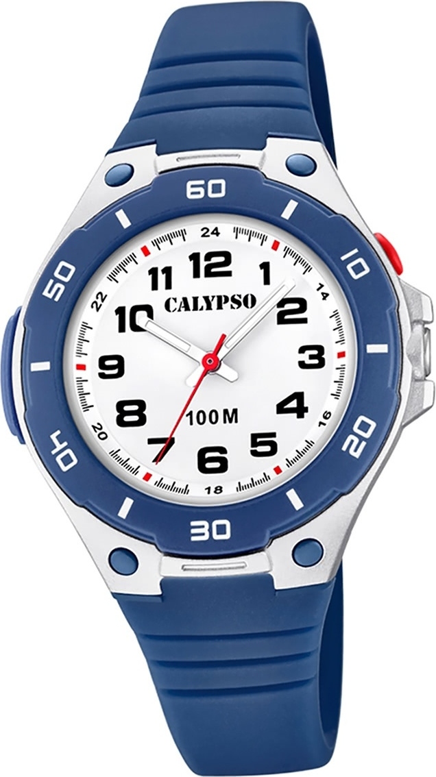 Calypso PlastovéPolyuretándetské hodinky K5758/2 Módne náramkové hodinky Blue Junior D2UK5758/2