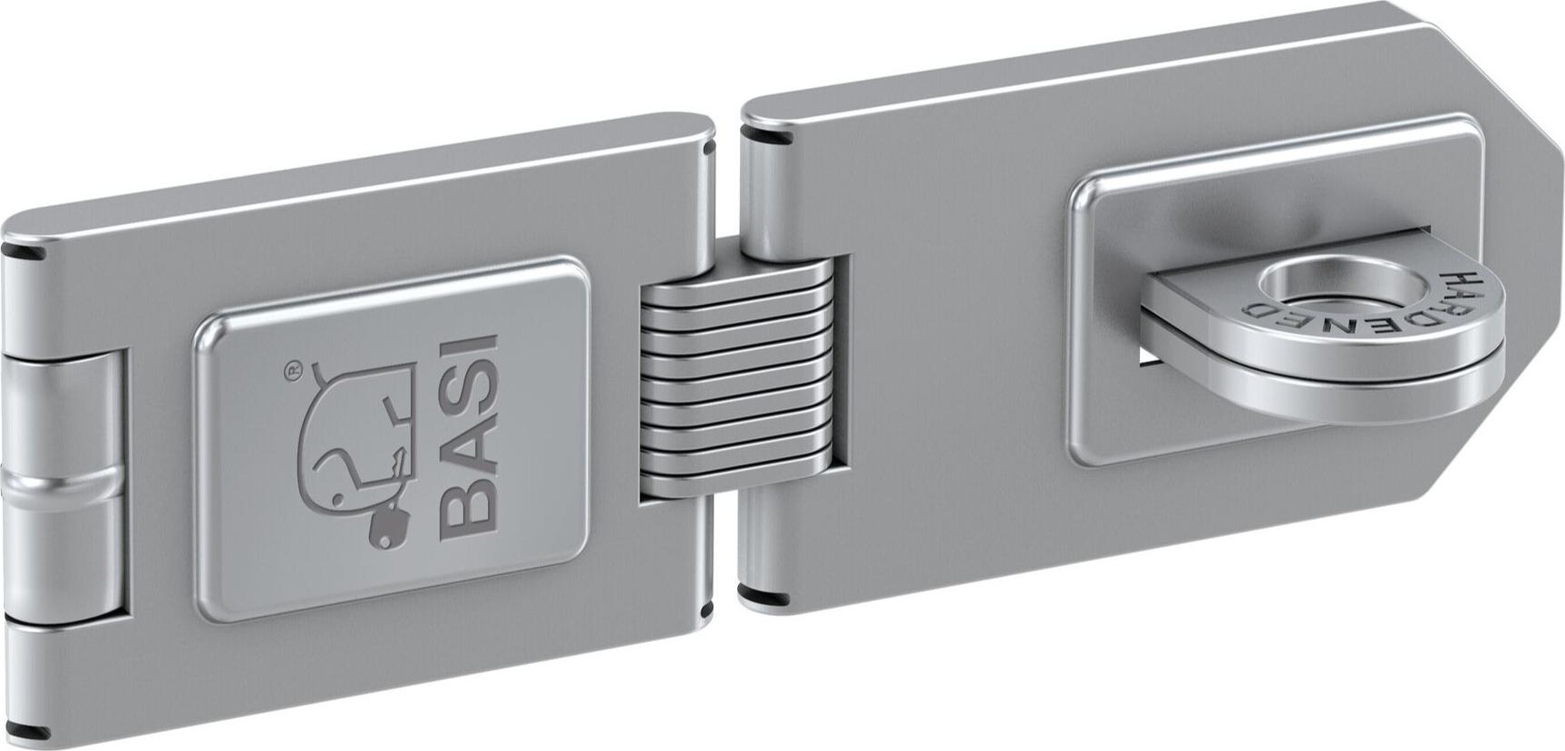BASI - Sicherheitsüberfalle - 155 mm - 1 Gelenk - glanzverzinkt - 6901-0155