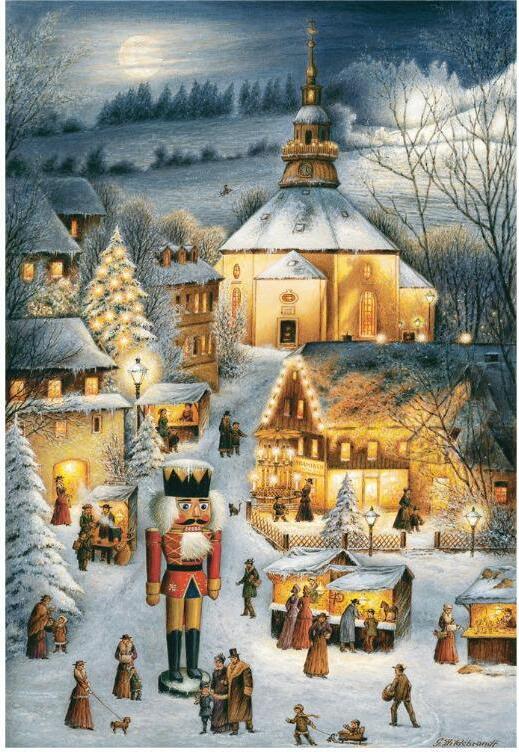Adventný kalendár „Seiffen“ s 24 motívmi z Krušných hôr