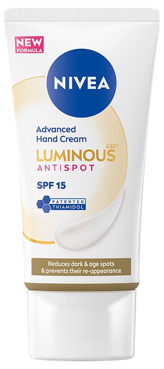 NIVEA Luminous 630 Pflegende Handcreme LSF 15 gegen Verfärbungen 50 ml