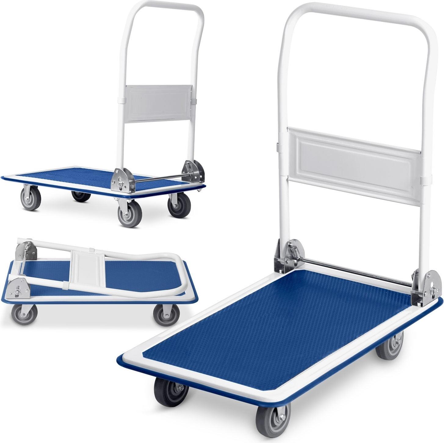 B2X Handgezogener Transportwagen HM-505 weiß-blau