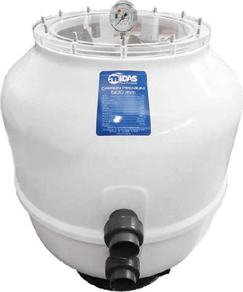 Midas MIDA.Carbon Premium GFK Pool Filterbehälter Ø 500 mm 715
