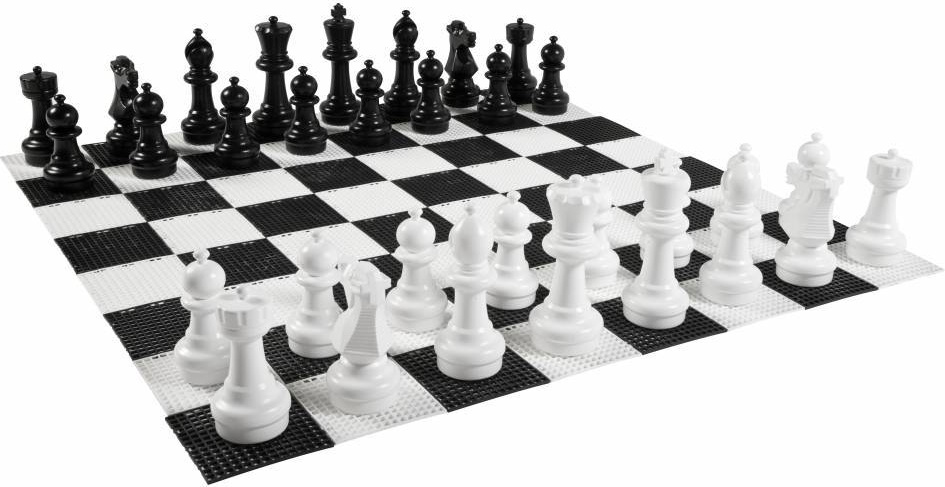 Ubergames Gartenschach - Bis zu 30 cm - outdoor XL - Mit Aufbewahrungstasche UG-360+tas