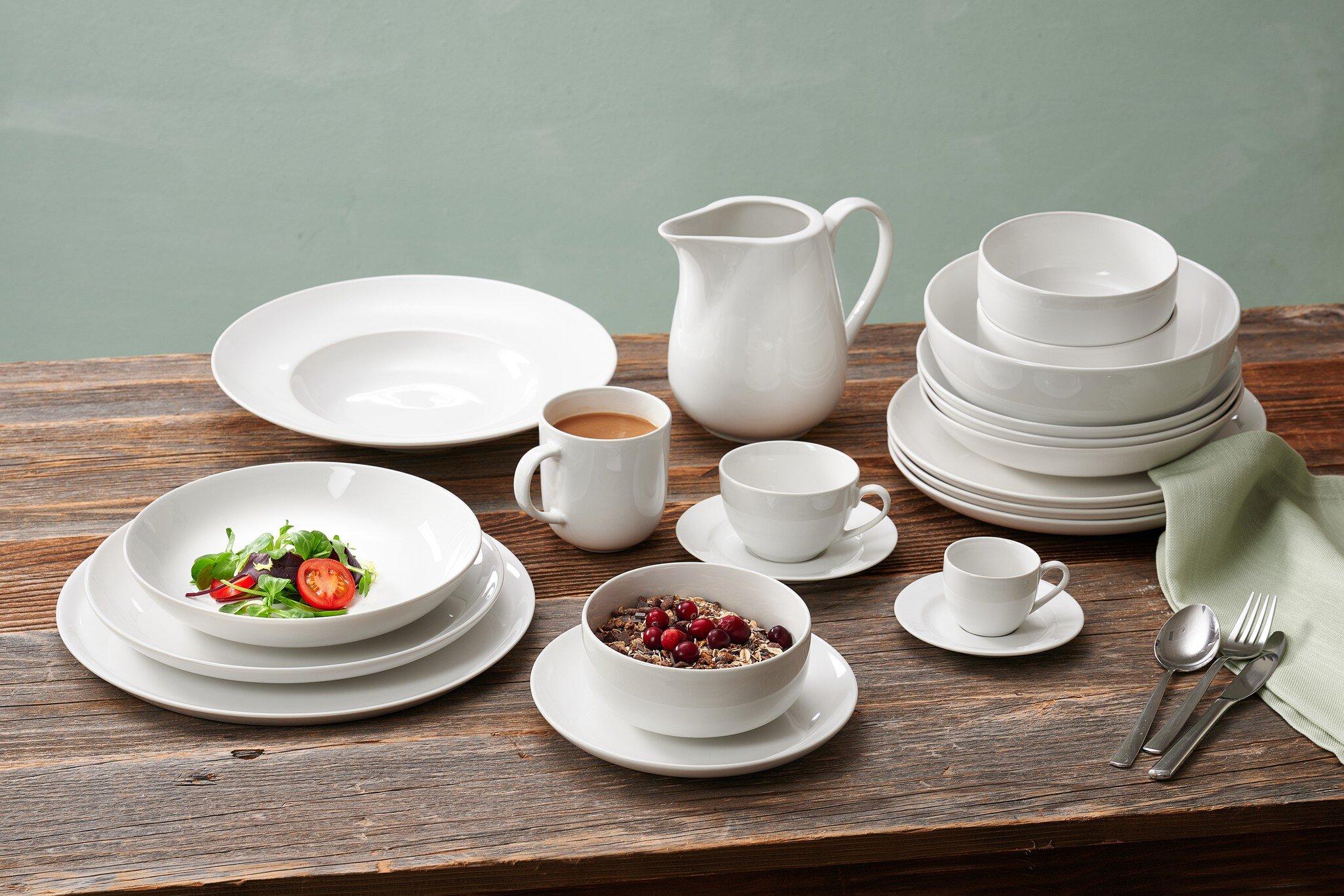 Kaffee- & Tafelservice 30 tlg. Volos weiss