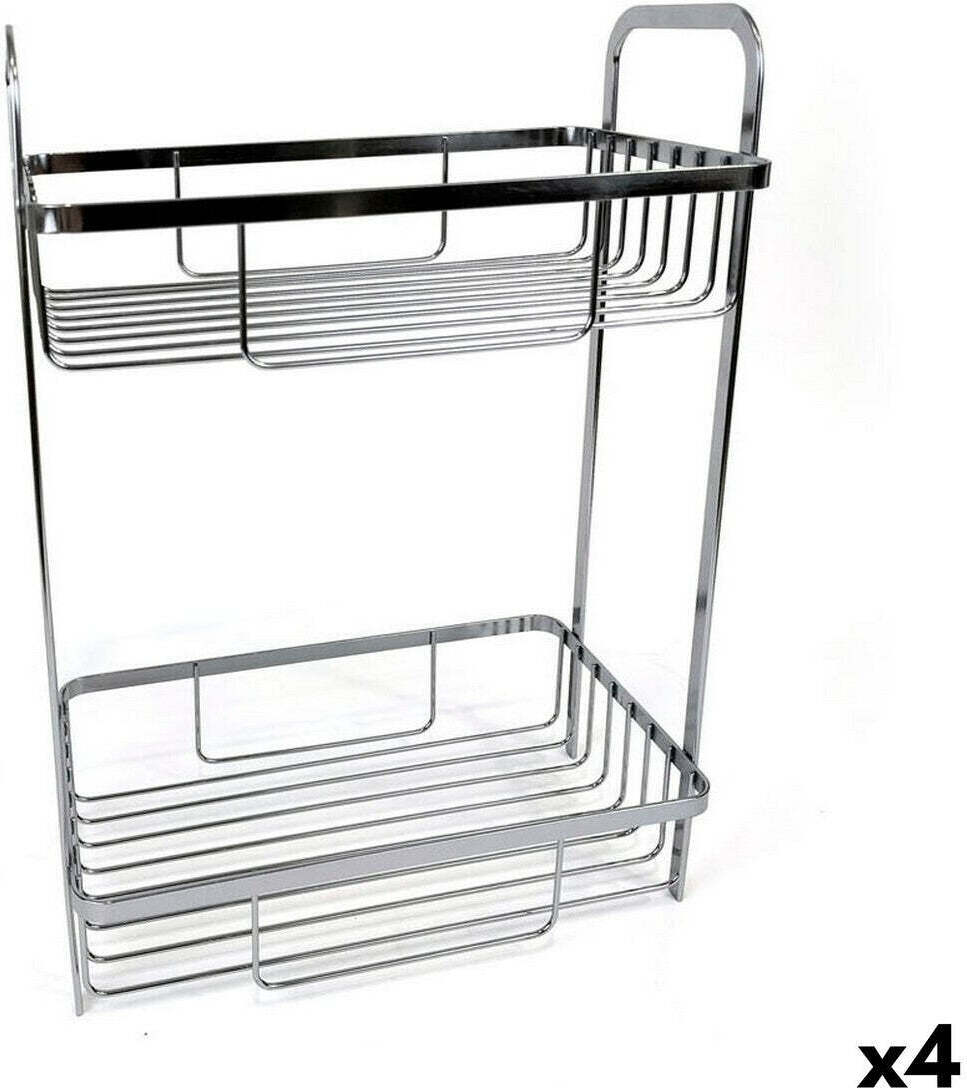 Badregal confortime verchromt silber 29 x 18 x 39 cm (4 Stück)