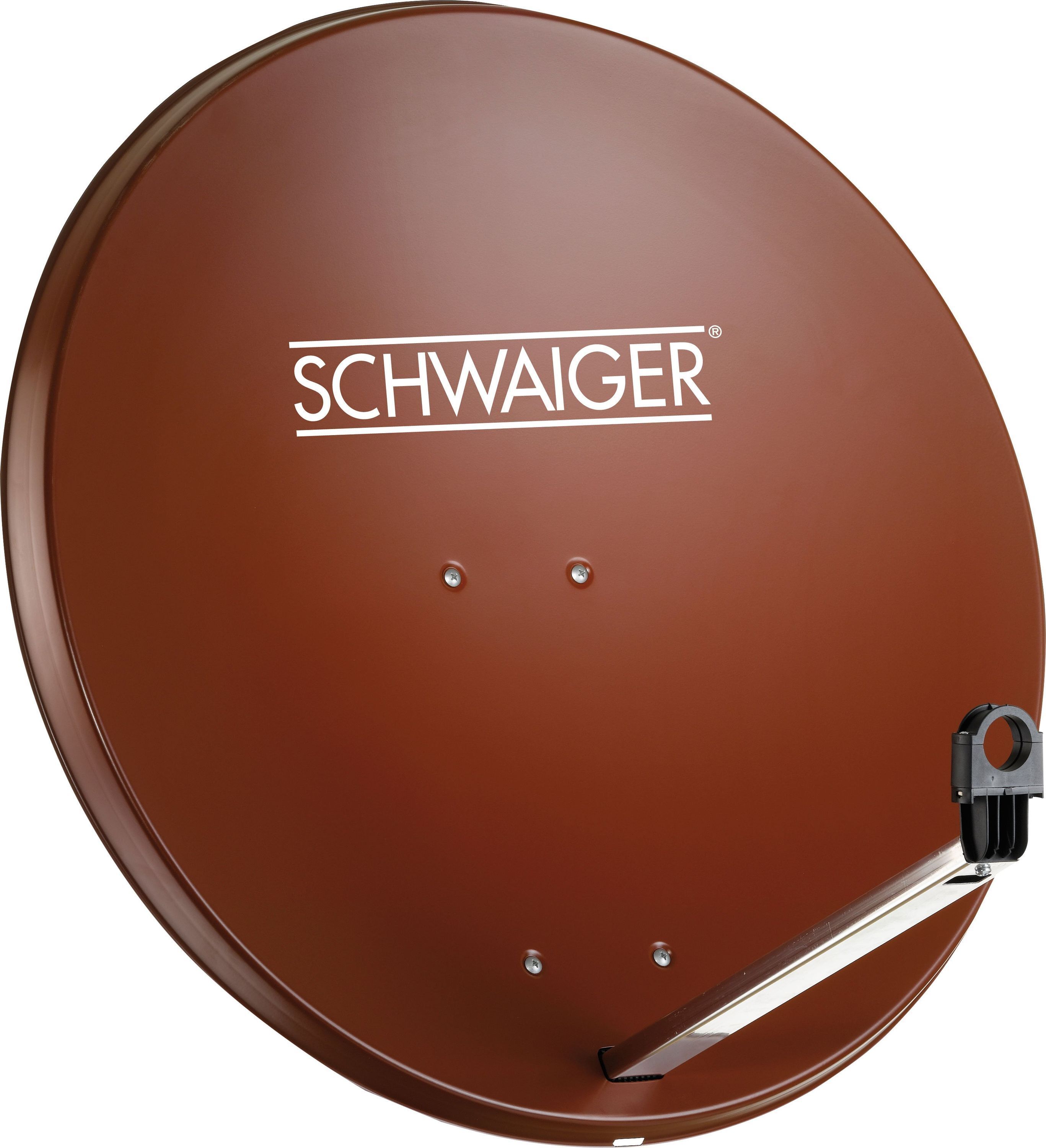 Schwaiger Stahl Satellitenschüssel 80 cm ziegelrot 714173
