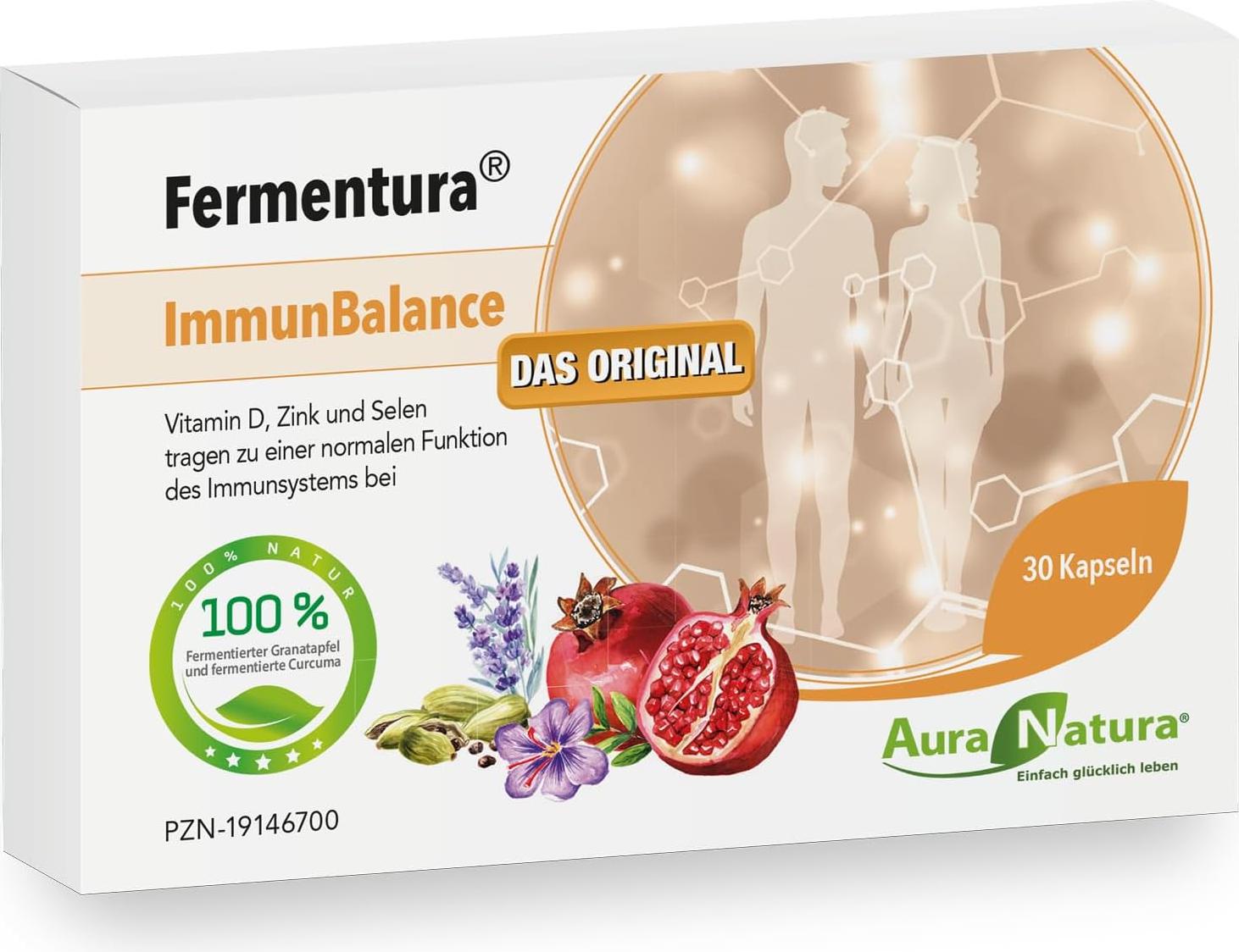 Aura Natura Fermentura ImmunBalance - mit fermentierten Granatapfel-Extrakte-Mix und Curcuma-Extrakt