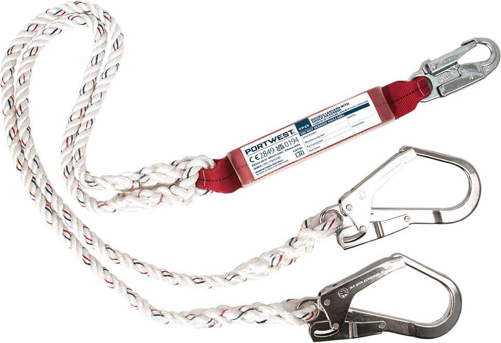 Unbekannt Doppelseil mit Ruckdämpfer - Weiß FP25