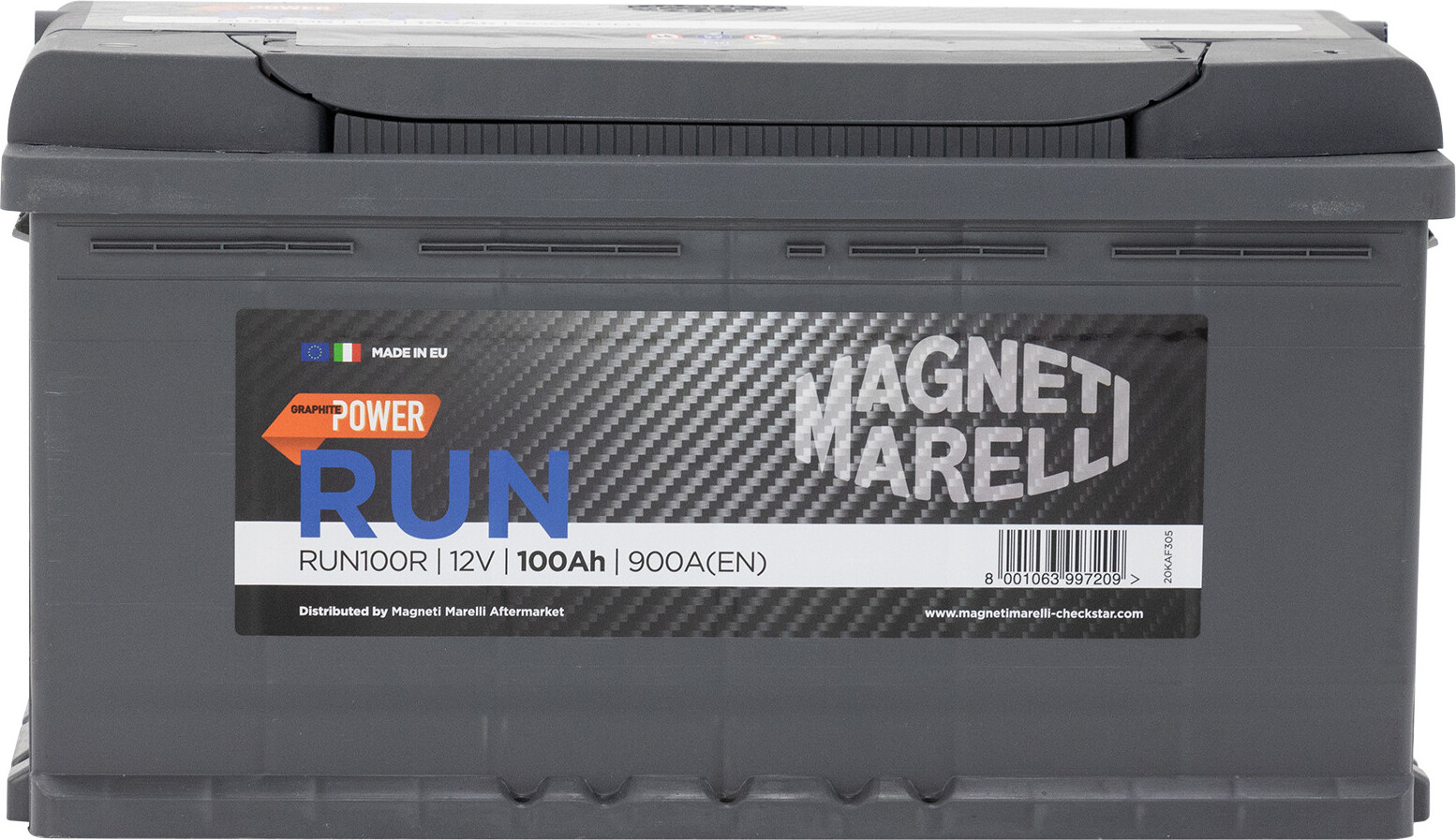 Batterie 100AH 850A Magneti Marelli L=394 B=175 H=190 Polanordnung:DX 71753290 069100900007