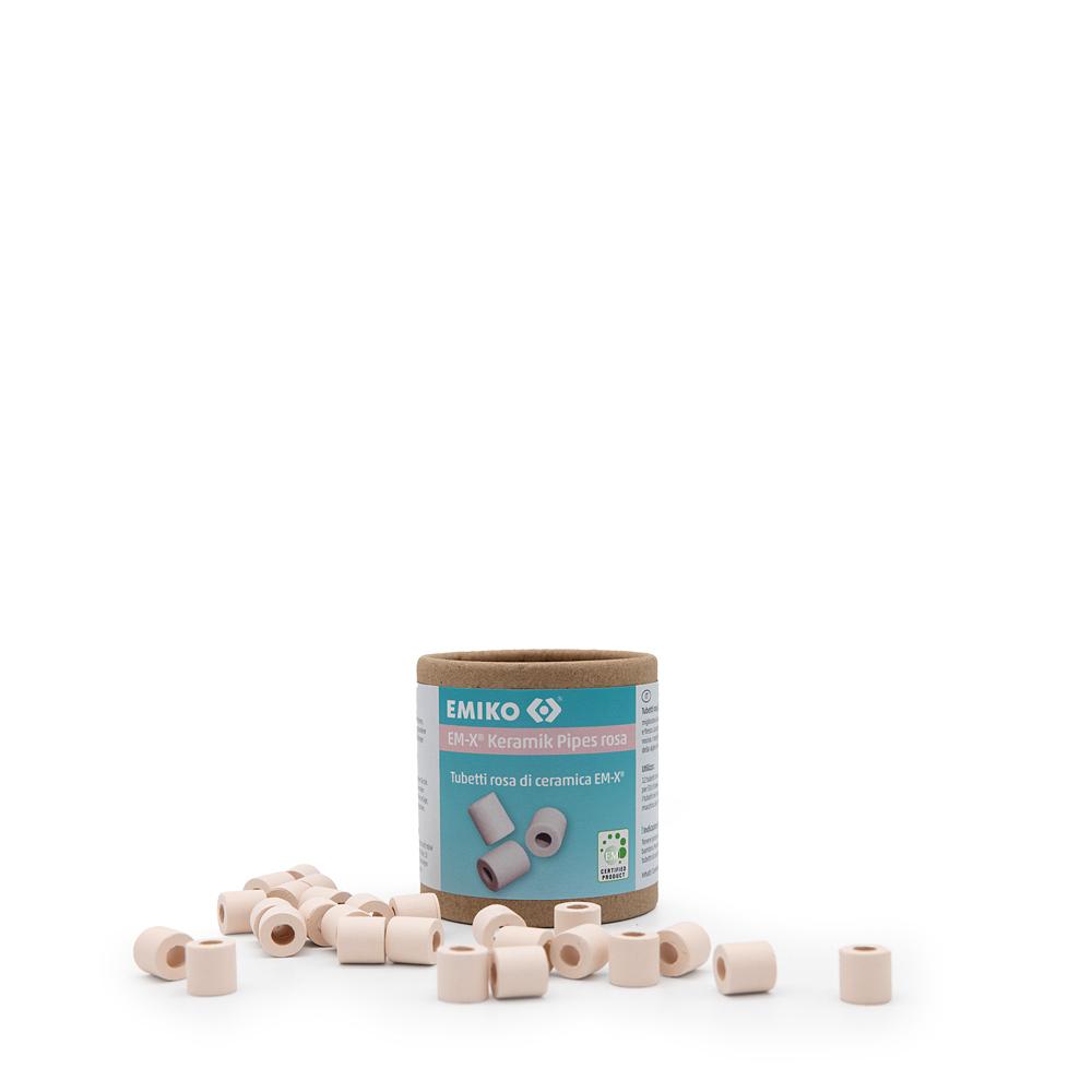 EM-X Keramik Pipes rosa 80 g zur Schadstoffbindung im Wasser von Emiko