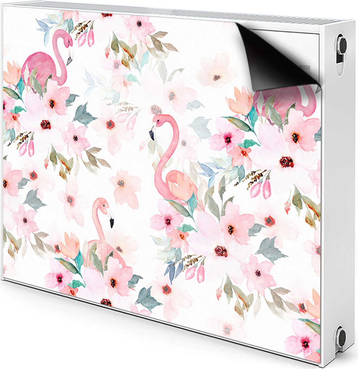 Decormat Magnet Heizkörperabdeckung Heizkörperverkleidung Verkleidung Abdeckung 80x60 cm - Flamingos, Blumen 010220260030000030271