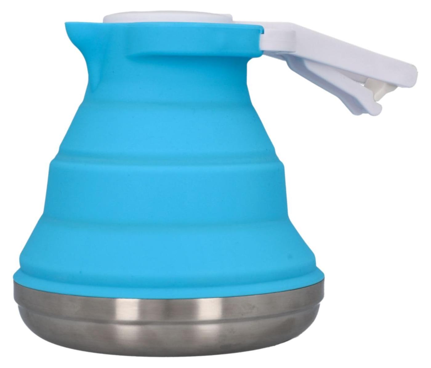 cartrend Caravan Wasserkessel faltbar, Camping Wasserkocher, 1,5 Liter Fassungsv