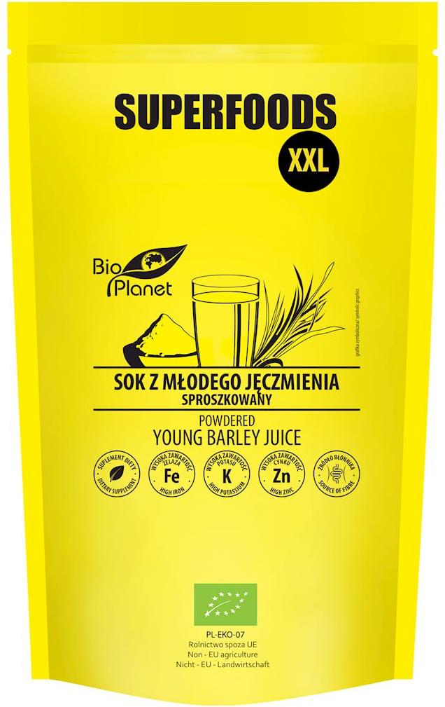 BIO PLANET - SERIA SUPERFOODS -Junggerstensaftpulver 500 g – PLANET SUPERFOODS