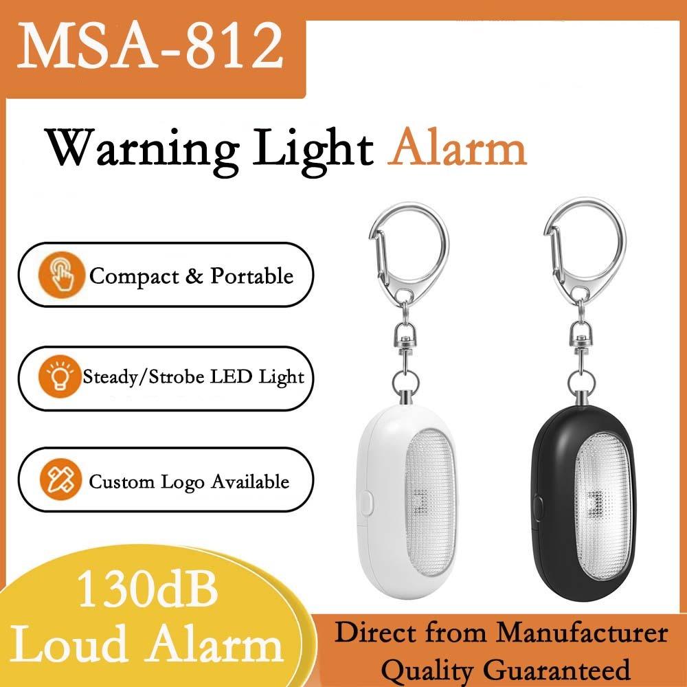 INF Persönlicher Sicherheitsalarm mit LED-Licht - 125dB Notfallalarm 392263