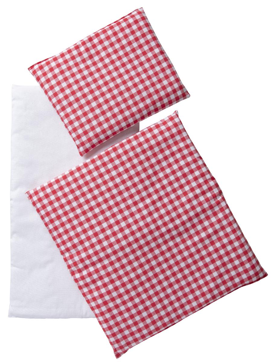 Pertina Van Dijk Toys Bettwsche rot/wei kariert 3-teilig - Rot 630401