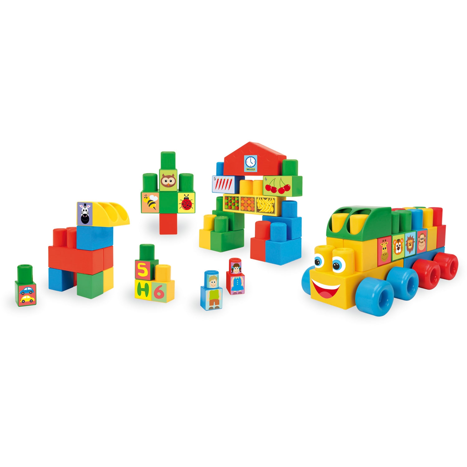 Blocs de construction Middle Blocks plastic 70pcs in box
