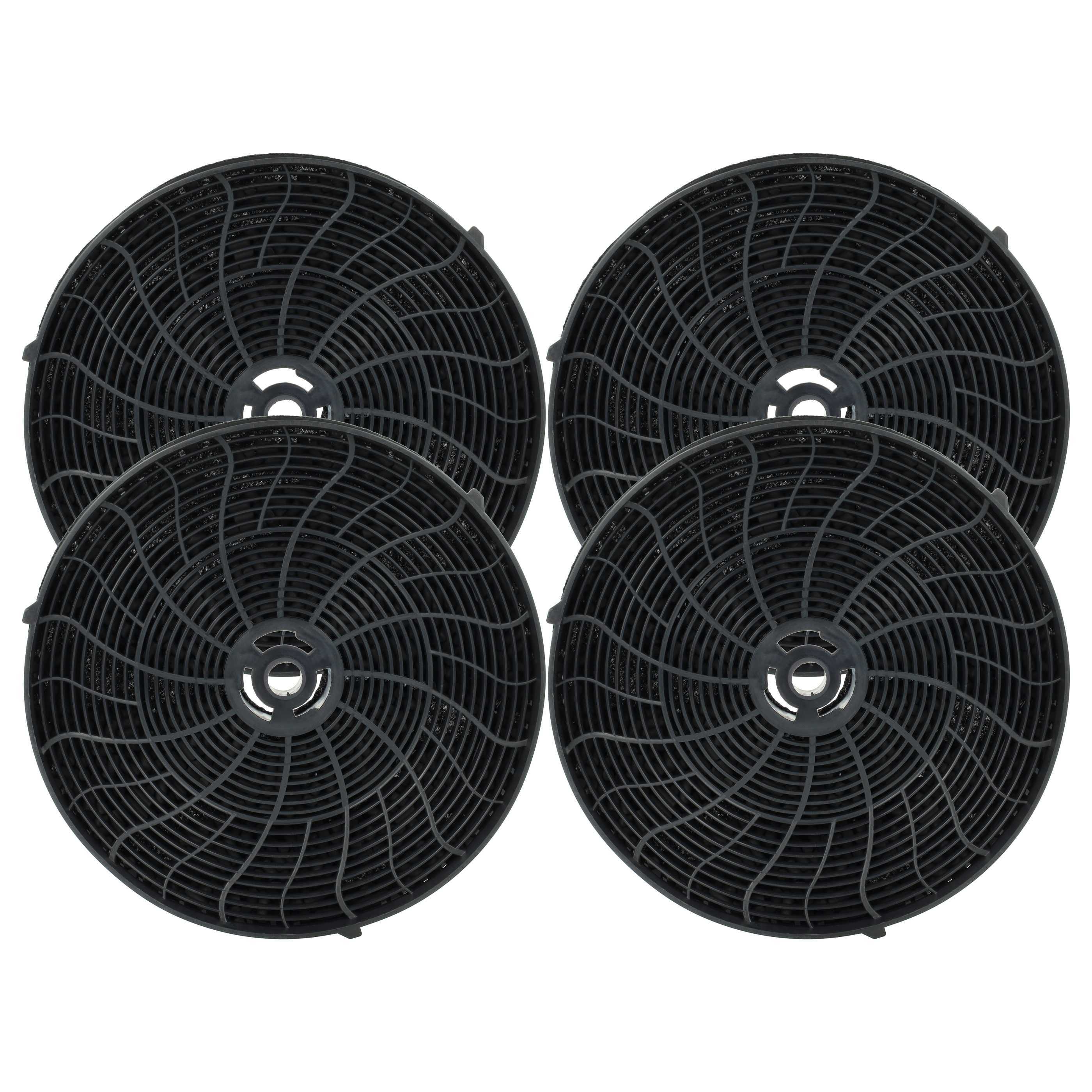 vhbw 4x Aktivkohlefilter Ersatz für Electrolux 405517113/8, 4055217501, CHF57, 405521750/1, 4055171138, 405521750, 405517113 für Dunstabzugshaube 180875610-295