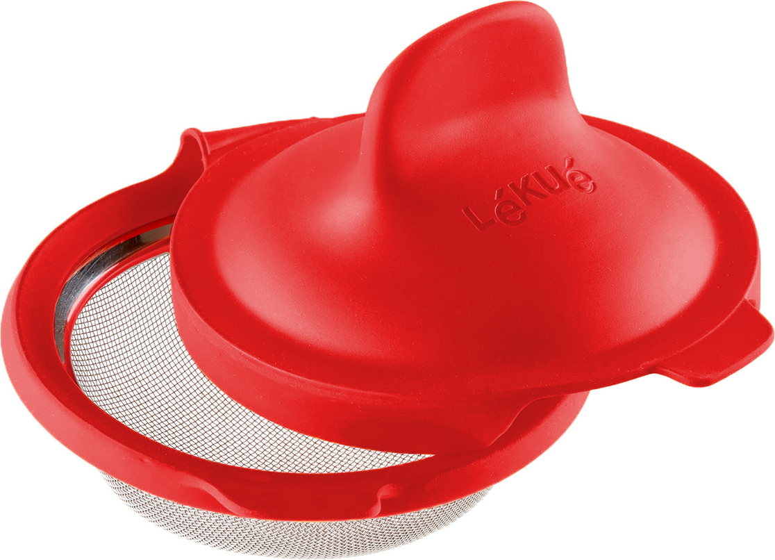 Lékué LEKUE Eier-Pochierer Silikonform Pochierte Eier Eierformer Eiform Rot Neu EGG 3402900r01u008