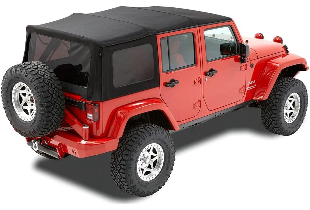 Bestop Ersatz Softtop 4-Türer Black Twill Jeep Wrangler JK 07-09 79837-17