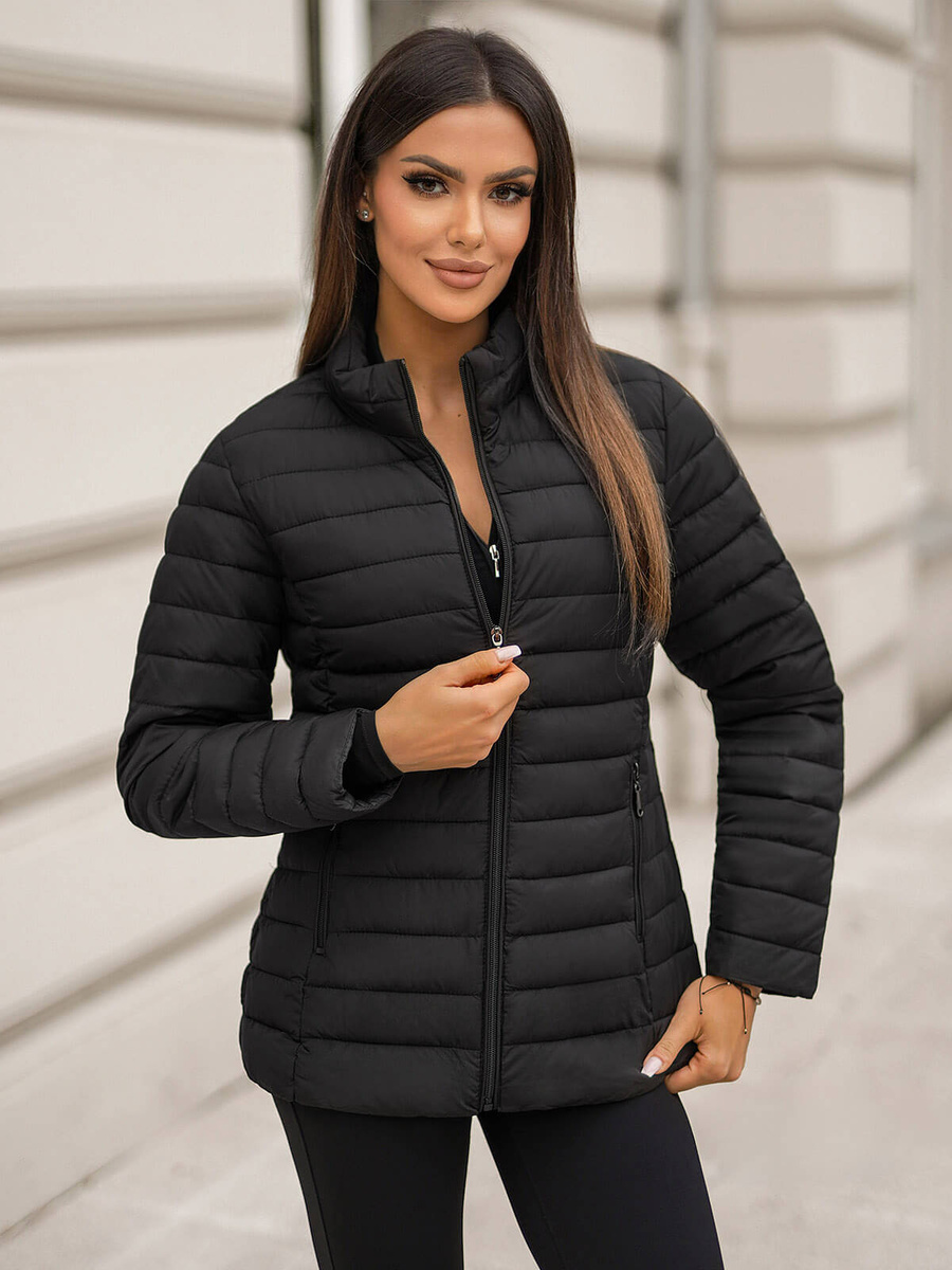Damen Jacke Schwarz OZONEE JS/16M9109/392Z XL