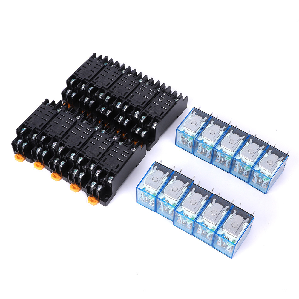 8 pinové relé + základňa,8 pinové relé,relé + základňa,relé,elektronický komponent