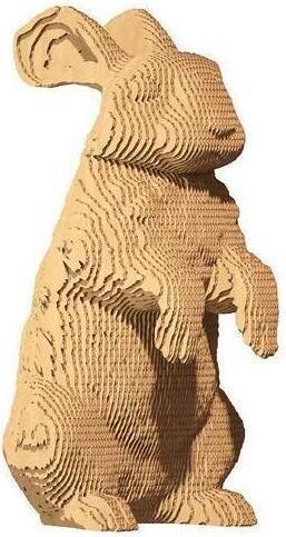 CARTONIC 3D-Puzzle Kaninchen aus Karton – kreatives Bastelset 3D-Karton-Puzzle - Kaninchen