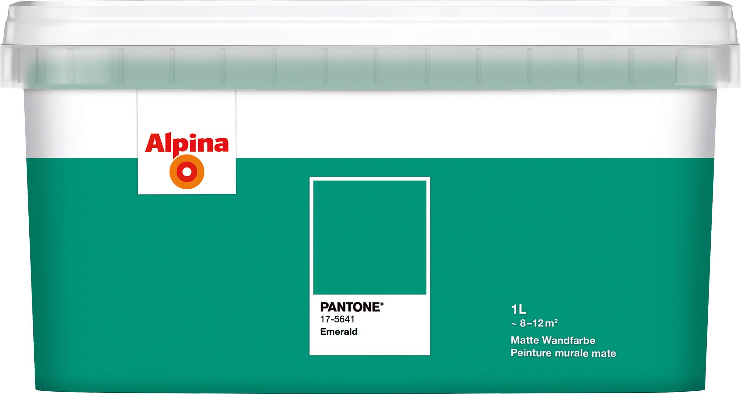 Alpina Wandfarbe Pantone matt emerald 1 L 2006331