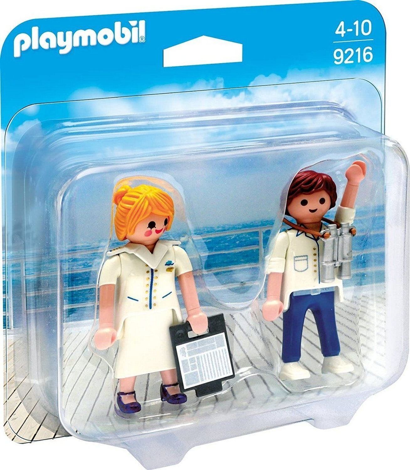 PLAYMOBIL 9216 - Duo Pack Stewardess und Offizier