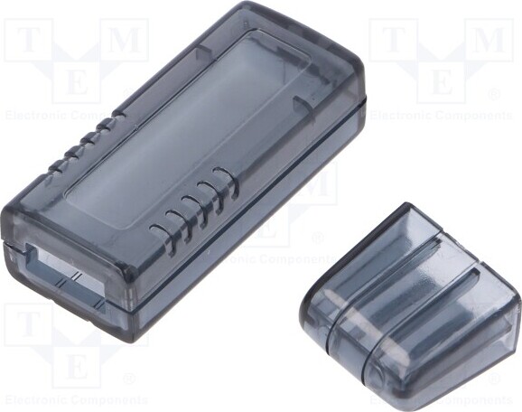 TNE 1x Gehäuse: für USB X: 20mm geklemmt KM-205-TR-S Universal-Gehäuse Z: 12mm Y: 66mm _1GH_KM-205-TR-S