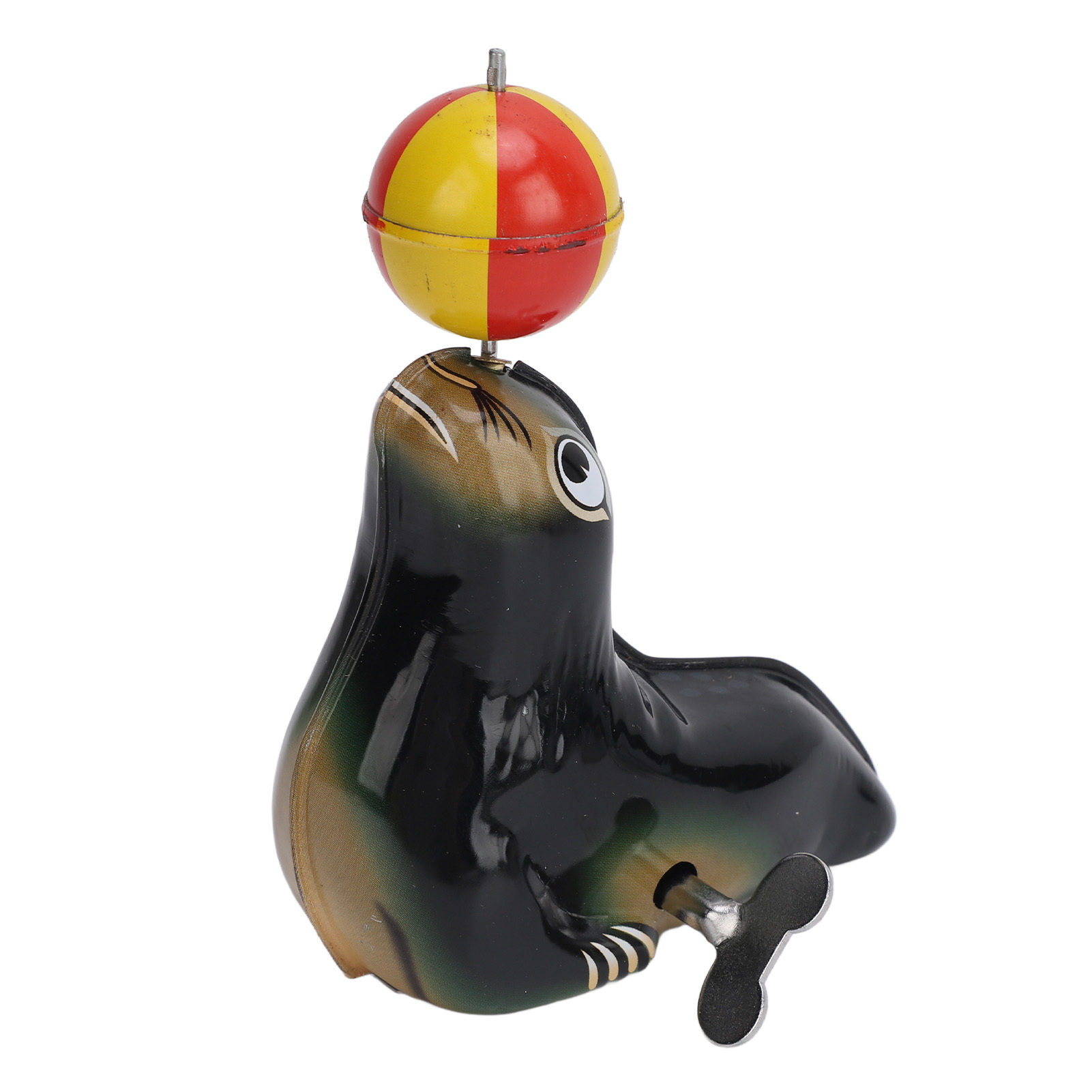 Cocosity Retro Aufziehspielzeug,Seelöwe Aufziehspielzeug,Seelöwe Figur Uhrwerk Spielzeug,Seelöwe Figur und Ball Aufziehspielzeug,Tier Aufziehspielzeug,Cartoon Aufziehspielzeug