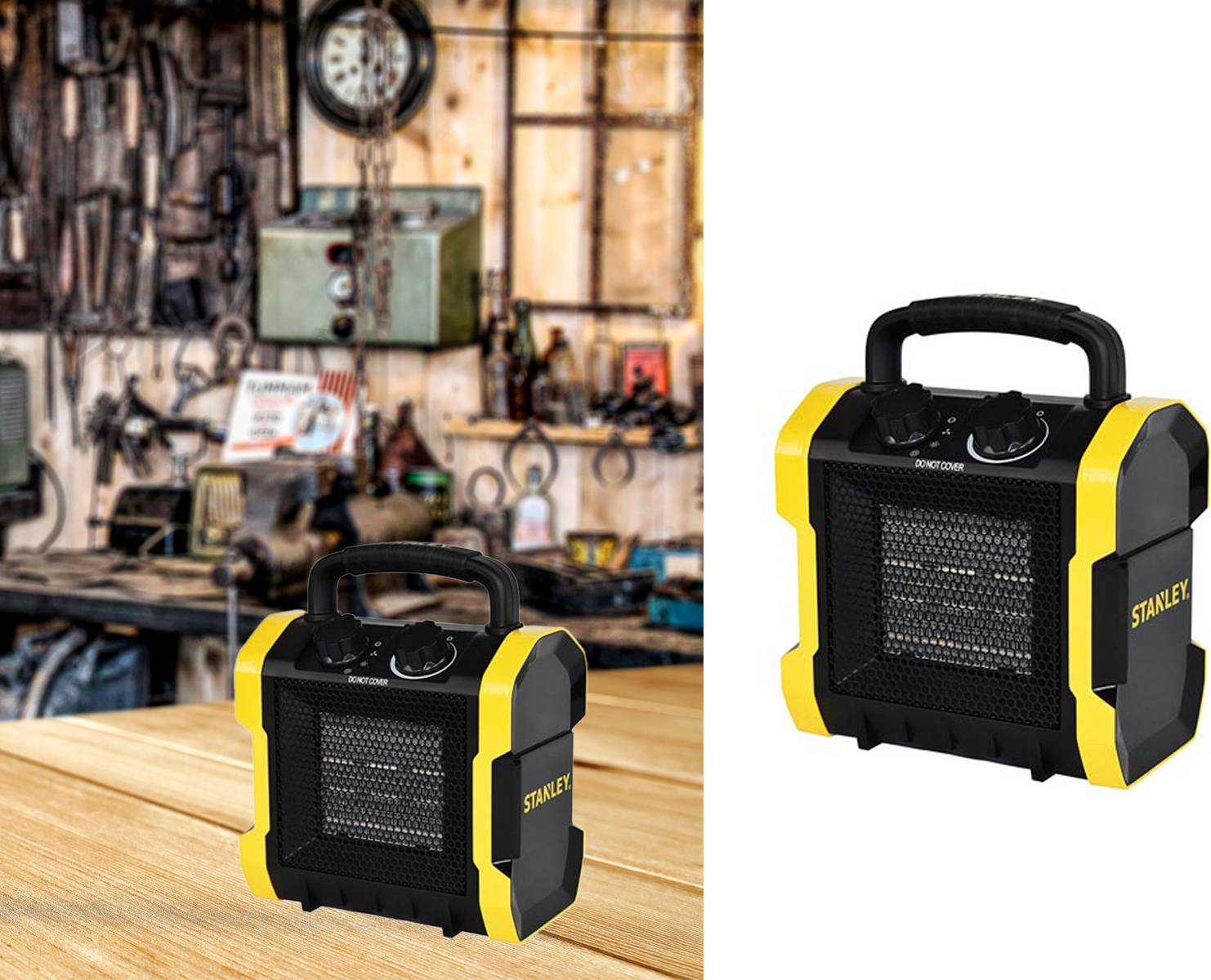 Stanley PTC ohrievač s ventilátorom - 2000W - 230V - 2 nastavenia tepla