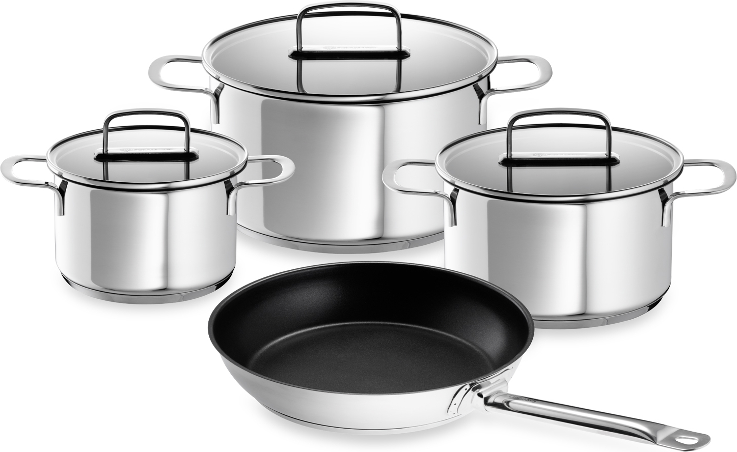 SchulteUfer Industar For Professionals 16304828 Padella Con Manici In Acciaio Inox Colore: Argento Nero Diametro: 28 Cm P 89224352