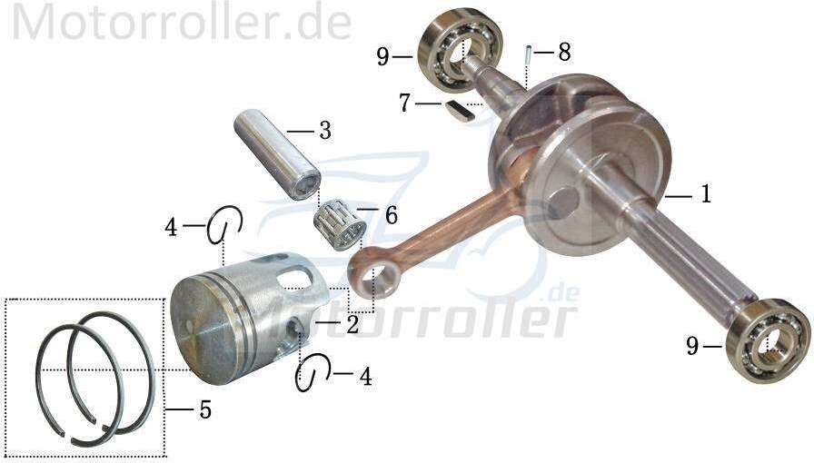 AEON Federkeil 3x12x5mm Baotian BT49QT-18C1 Rebell 50 1PE40QMB-006 Motorroller.de Scheibenkeil Federkeile Scheiben-Keil Nutkeil Scheibenfeder Kupplungs