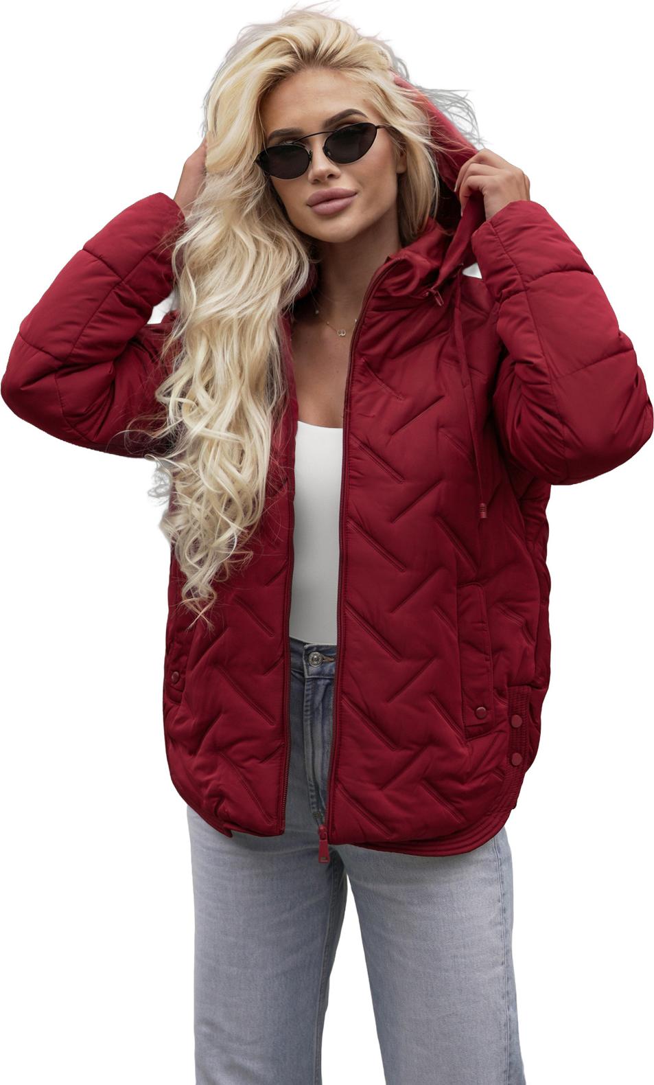 Damen Winterjacke Burgund OZONEE JS/16M9300/06Z S