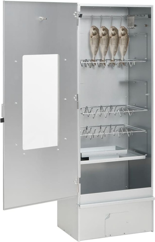 Forno Per Affumicatura SMOKI - Altezza 150 Cm - Acciaio Inox Goffrato Isolato - Prodotto In Germania - 2
