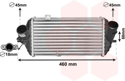 VAN WEZEL 82004389 Intercooler