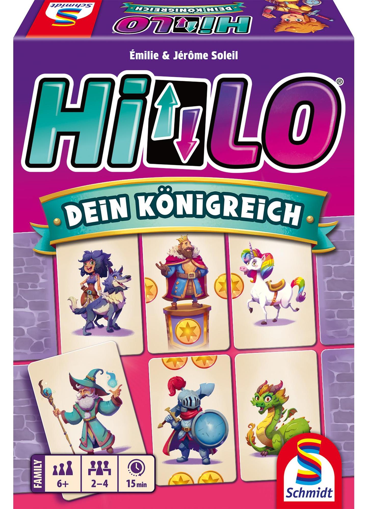 Schmidt Spiele HiLo – Dein Königreich, Kartenspiel, Kartenaustausch, 6 Jahr(e), 15 min 40680