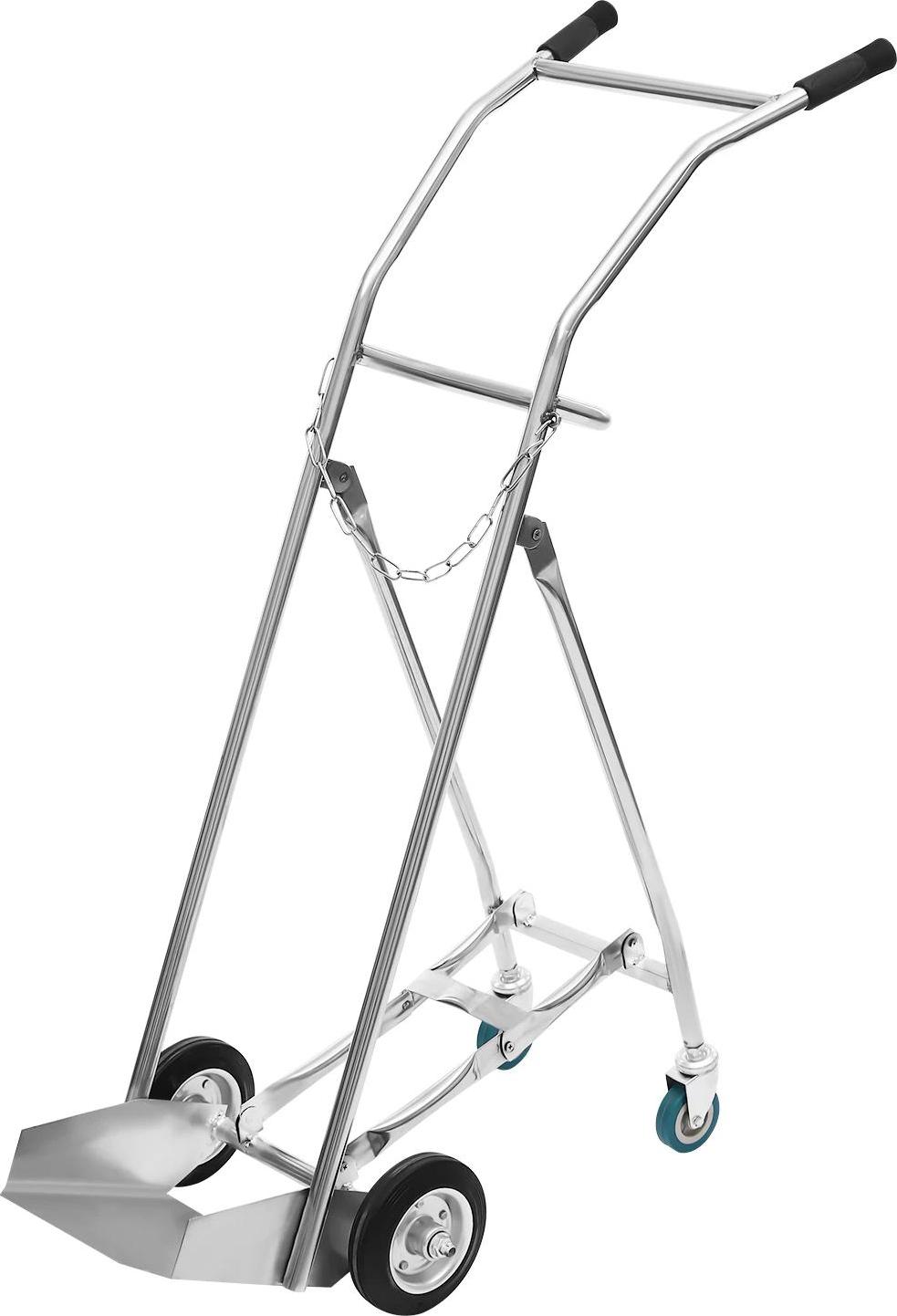 StarTech Sauerstoffflaschenwagen/Sauerstoffflaschen-Trolley - Transportwagen - Edelstahl - Mit Rädern - Silber