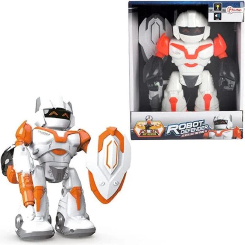Toi-Toys Interaktiver Roboter Defender mit Licht & Ton, interaktiv für Kinder ab 4 Jahren 30656A