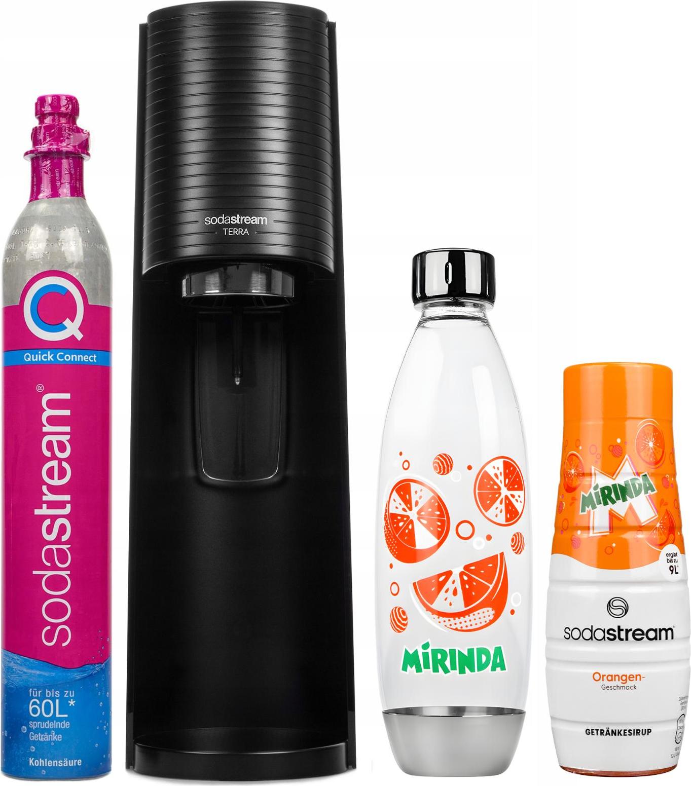 SodaStream TERRA Black MIRINDA Mpack