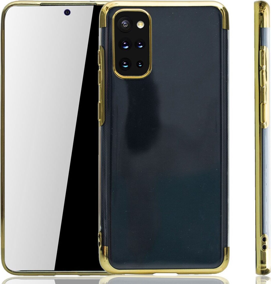 Kryt na mobilný telefón pre Samsung Galaxy S20 Plus Gold - číry - TPU silikónové puzdro Zadný kryt Ochranný kryt v transparentnej zlatej farbe