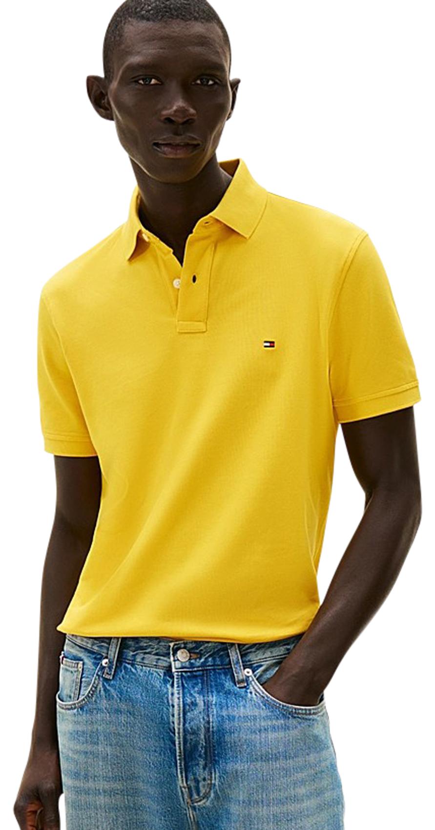 Tommy Hilfiger normale Passform Poloshirt normale Passform gelb MW0MW17770-ZGX