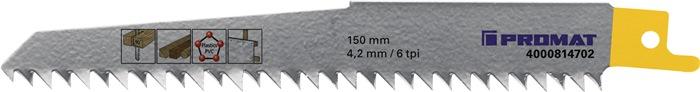 PROMAT Sbelsgeblatt Lnge 300 mm Breite 19 mm 4,2 mm Zahnteilung TPI 6 BIM gefrst, geschrnkt