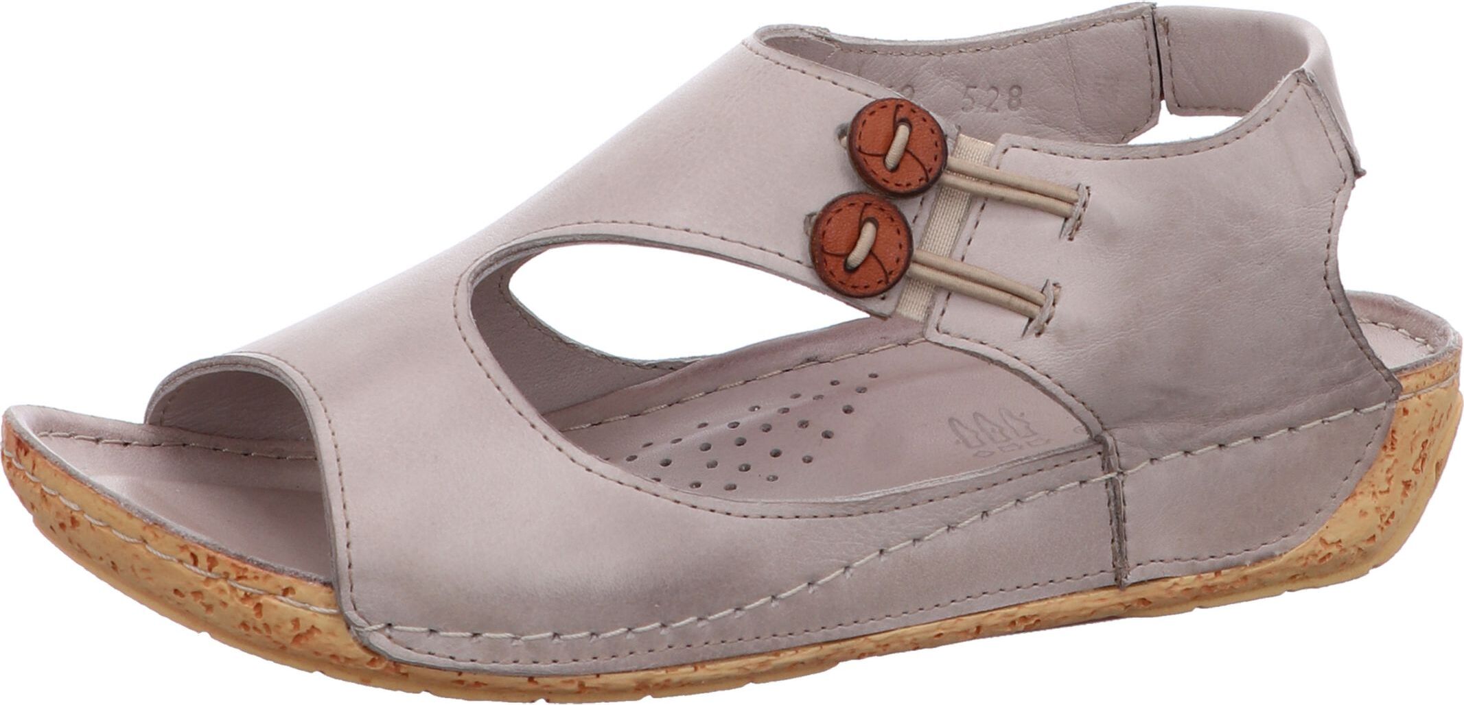 Gemini Damen Sandale Lederschuhe mit Elastikeinsatz 336069-02, Größe:41 EU, Farbe:Grau 336069_02_203_41